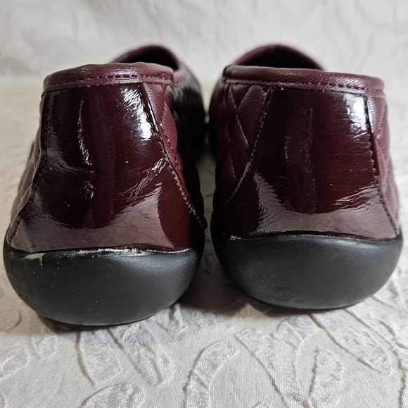 Maroon Quilted Ballet Flats - Picture 5 of 8